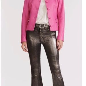 Veronica Beard Carolyn baby boot cut gun metal pants!!! Size 26 high rise size 2